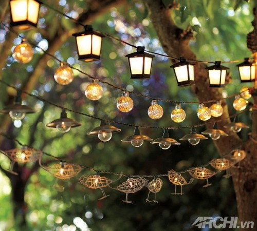 anh%20sang%20lung%20linh%204 Thiết kế đèn với ánh sáng lung linh trong vườn nhà