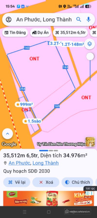 BÁN GẤP LÔ BÁN 3,5 ha ĐẤT NGAY CỬA NGÕ KCN LONG ĐỨC, LONG THÀNH