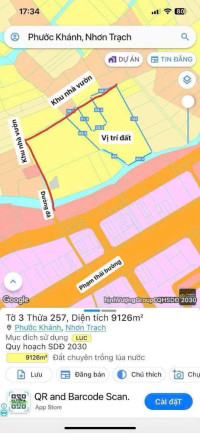 Bán 9 sào Phước Khánh, Nhơn Trạch