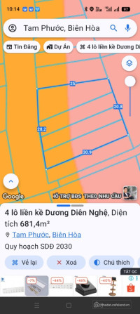 Bán 686m mặt tiền Dương Diên Nghệ Tam Phước
