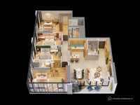 Căn 2PN+ view nội khu diện tích 81m2, tổng giá 11,5tỷ  Sun Feliza Cầu Giấy