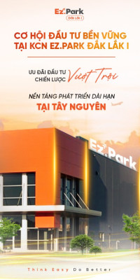 BÁN/CHO THUÊ ĐẤT KHU CÔNG NGHIỆP EZ.PARK ĐẮK LẮK I – LÔ TỪ 1HA – PHÁP LÝ ĐẦY ĐỦ