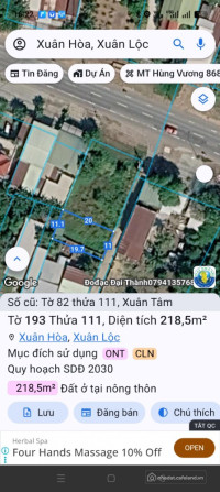 SIÊU PHẨM MẶT TIỀN QL1A - 768m GÓC 2 MẶT TIỀN CỰC KHỦNG - XUÂN TÂM, XUÂN LỘC