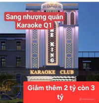 Sang nhượng quán karaoke mặt tiền Hồ Tùng Mậu, phường Bến Nghé, quận 1