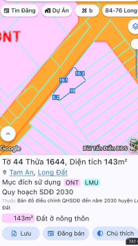 Bán đất 2 mặt tiền tỉnh lộ 44A, gần Gold Coast Vũng Tàu