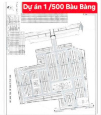 Chuyển nhượng 100% dự án 1/500 tại Bàu Bàng