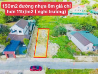bán 150m2 đất Nghi trường đường nhựa 8m ô tô tránh nhau giá chỉ 11tr/m2