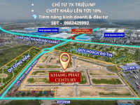 BÁN ĐẤT NỀN NINH KHÁNH DỰ ÁN KHANG PHÁT CENTURY VIỆT YÊN – 100M² – MẶT TIỀN 5M