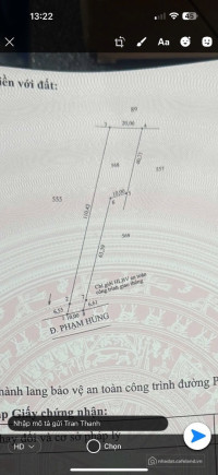 Bán đất mặt tiền đường Phạm Hùng, Sóc Trăng