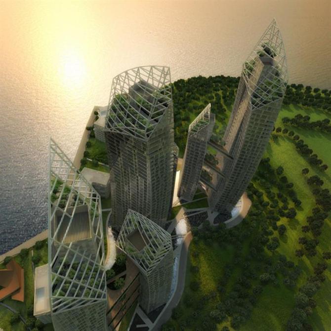 Những tòa tháp cong độc đáo