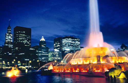 Thành phố của cao ốc và màu xanh