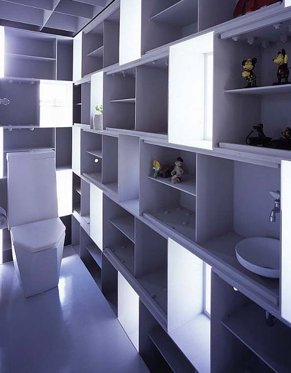 Kiến trúc nhà với vô số cửa sổ