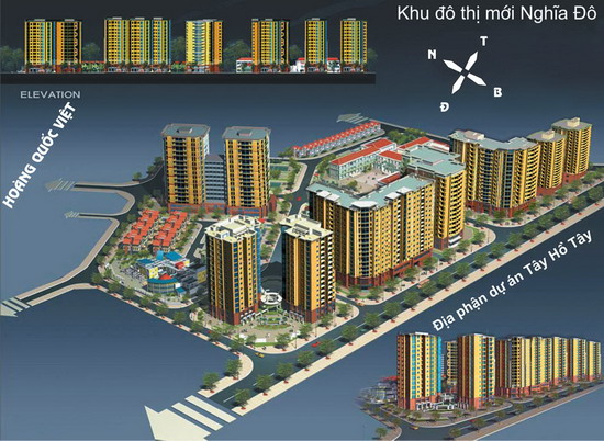 Khu do thi nghia do Tổng quan và quy mô khu đô thị mới Nghĩa Đô: Đô thị mới cạnh Hồ Tây