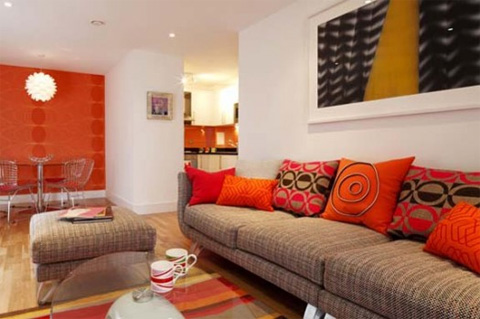 Sống động với căn phòng đa sắc màu 