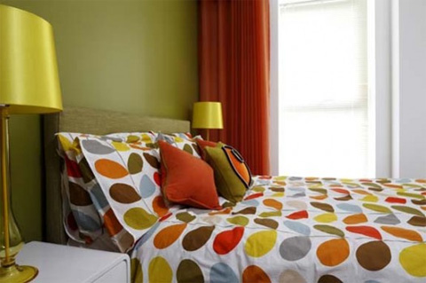 Sống động với căn phòng đa sắc màu 