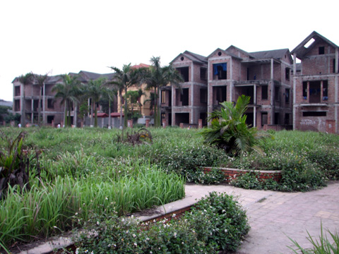 Xẻ đất nông nghiệp xây biệt thự bỏ hoang