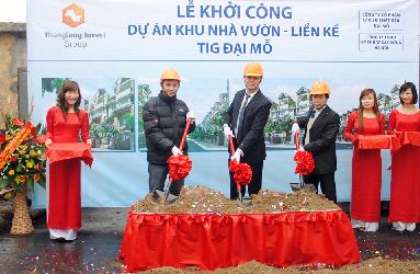 Khởi công hạ tầng kỹ thuật Khu nhà vườn liền kề TIG Đại Mỗ 