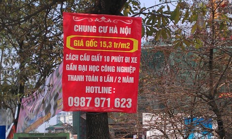 Chung cư thời… bán rong
