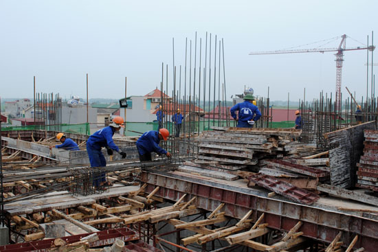  Bắt đầu thi công sàn tầng 5 dự án Golden Palace