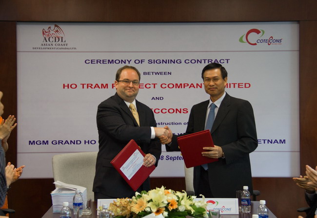 Coteccons: Trúng thầu triệu đô dự án nghỉ dưỡng Hồ Tràm Strip