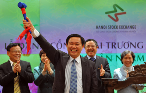 Chứng khoán bật mạnh trong phiên đầu năm Thìn