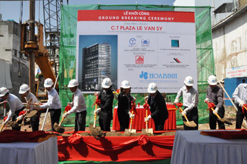 Hòa Bình khởi công dự án C.T Plaza Lê Văn Sỹ