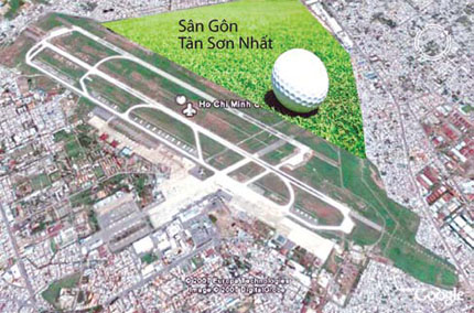 Sân golf trong sân bay: Bình thường và bất thường