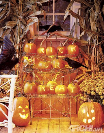 5 ý tưởng trang trí Halloween ngoài trời