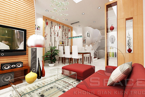 Nội thất hiện đại 44 m2 cho gia đình trẻ