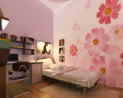 Nội thất hiện đại 44 m2 cho gia đình trẻ