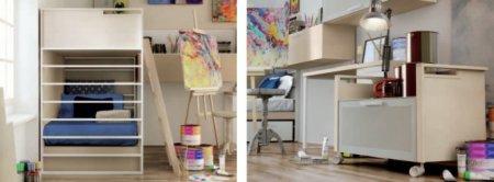 Phòng ngủ dành cho niềm đam mê nghệ thuật của trẻ