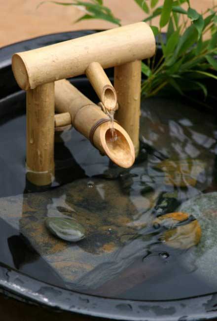 Vòi nước ống tre