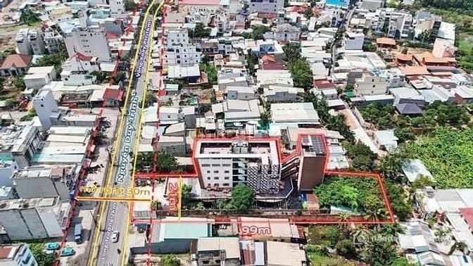 Bán tòa nhà MT Nguyễn Duy Trinh, TP Thủ Đức, DT 19 x99m, KC H 7T đang