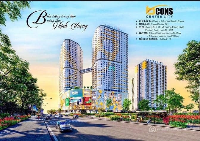 Bán căn hộ chung cư: HoT!CH Bcons Center City - Sở hữu chỉ với 143Tr(5%) - 209 t