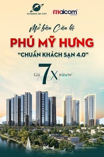 Bán căn hộ chung cư: Sunshine Sky City Q7 TT 36 Tháng, Trả 25% Đến Khi Nhận Nhà,