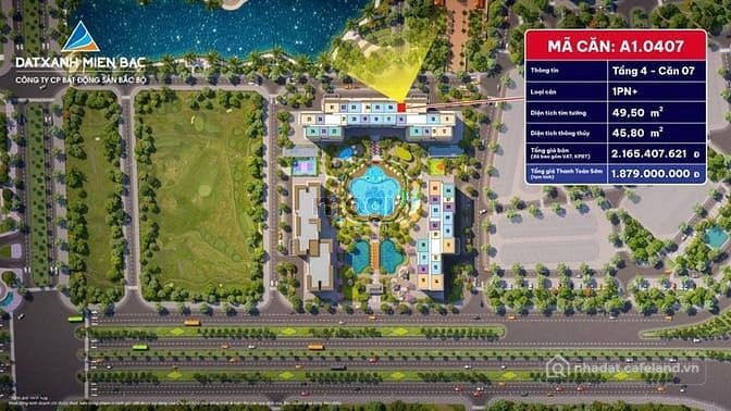 Bán căn hộ chung cư: Chưa tới 2 tỷ đã sở hữu ngay căn hộ 1N+ tại vinhomes Thanh 