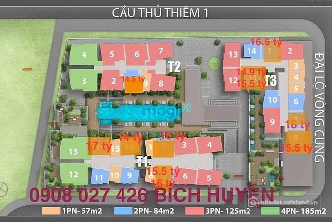 Bán căn hộ chung cư: Cập Nhật ổ Hàng 2PN The River Gía Đầu Tư T9/2025 (2PN-View 