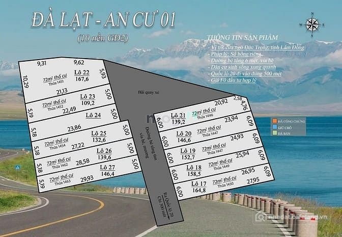 Bán đất thổ cư: Đất  Phú Hội ,Xã Đức Trọng , Lâm Đồng