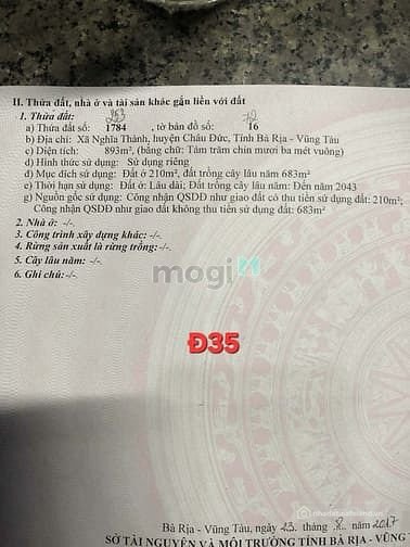 Bán đất thổ cư: Bán Đất Nền, Gần KCN Sonaderzi