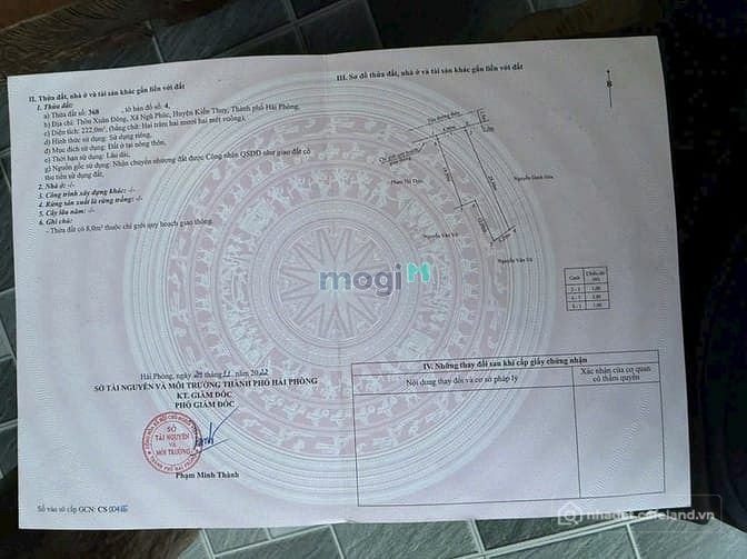 Bán đất thổ cư: Lô đất giá f0 xuân đông ngũ phúc đón đầu khu công nghiệp