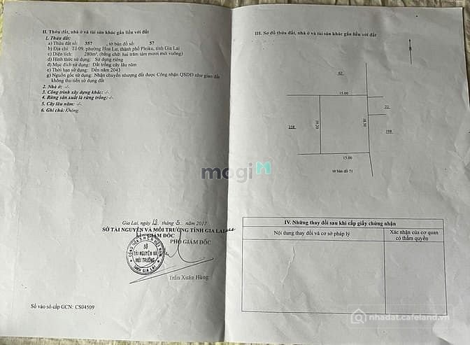 Bán đất nông, lâm nghiệp: Bán ĐẤT HẺM 23 HOÀNG VĂN THÁI, P Hoa Lư, Pleiku Gia La