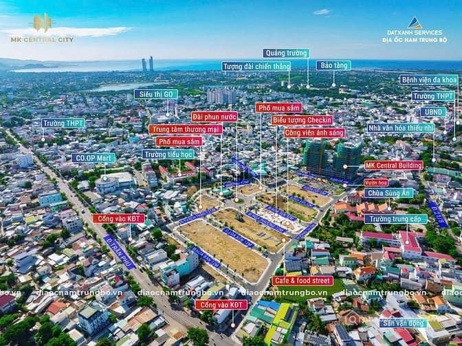 Bán đất nền dự án: Bán đất Nền KĐT Mới MK Central City – Phủ Hà, Phan Rang – Thá