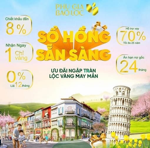 Bán đất nền dự án: KĐT Phú Gia Bảo Lộc - Dự án tiềm năng tốt nhất tại Bảo Lộc hi