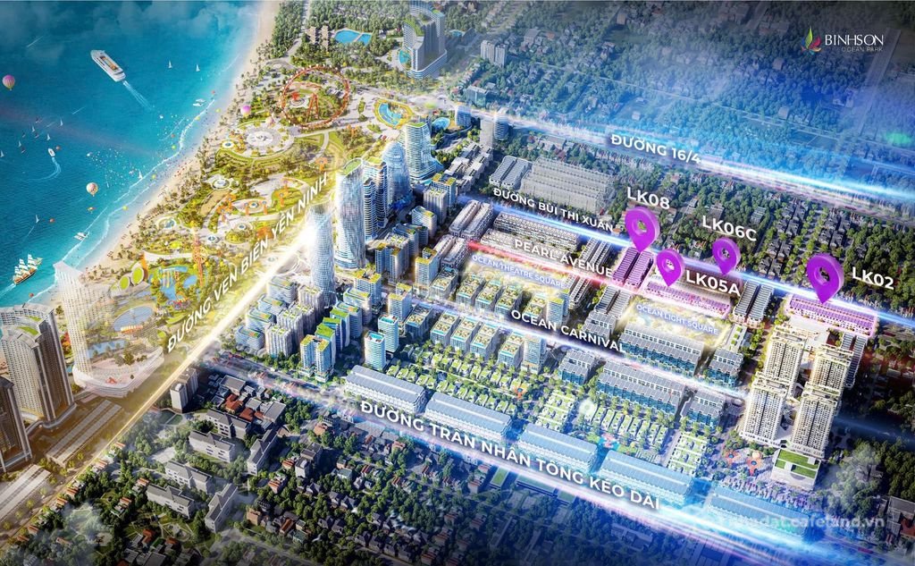 Bán nhà riêng: Nhà phố liền kề Khu đô thị biển Bình Sơn Ocean Park khu K2 Ninh T