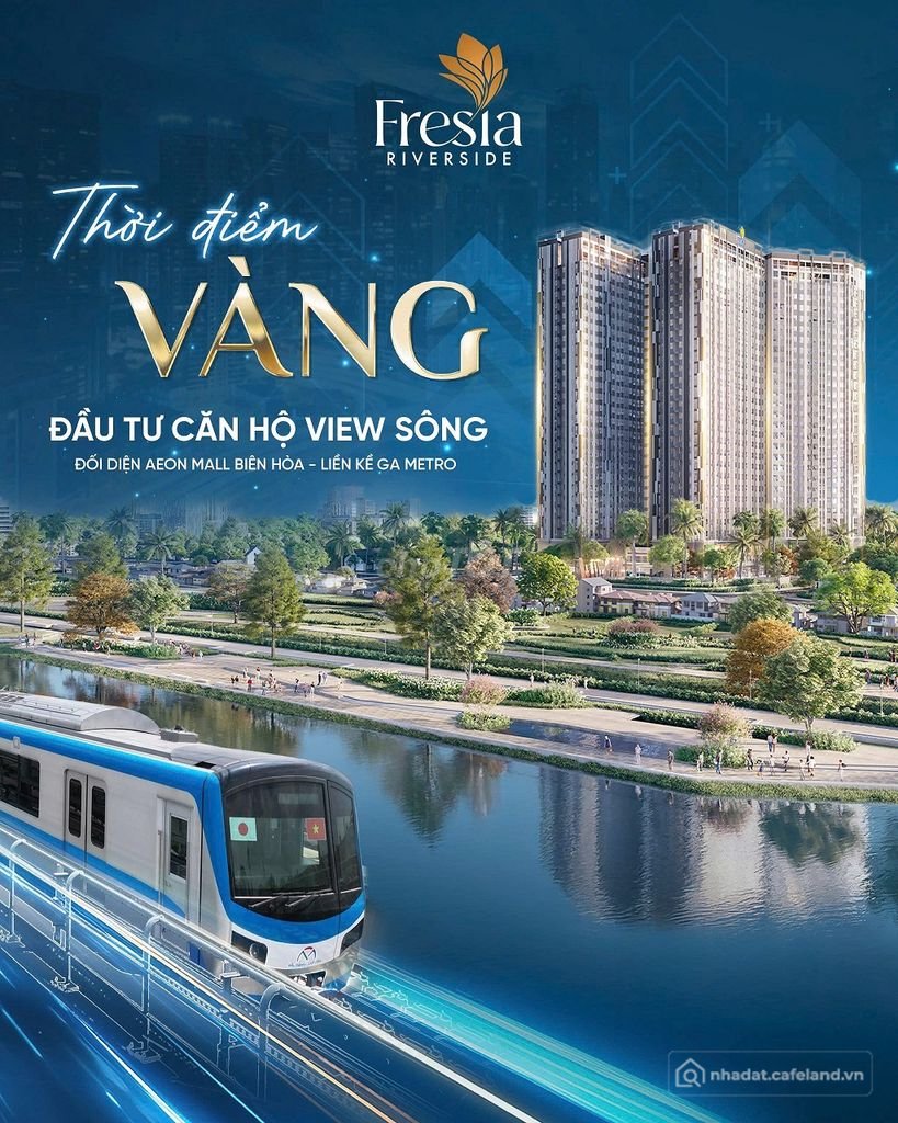 Bán căn hộ chung cư: Bán Dự án Căn hộ chung cư Fresia Riverside Tân Vạn Biên Hòa
