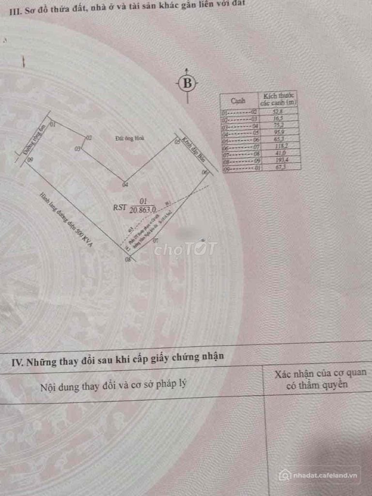 Bán đất nông, lâm nghiệp: Giảm Manh Bán Đất Chính chủ mặt tiền đường Hàm Nghi