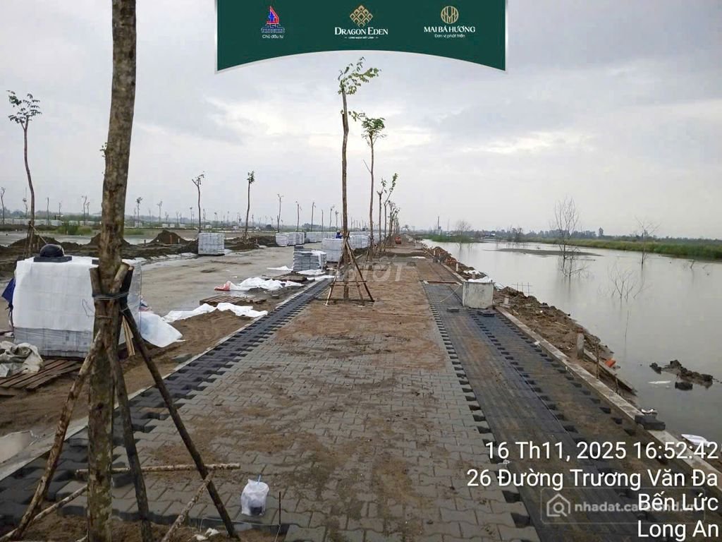 Bán đất thổ cư: BÁN ĐẤT NỀN KDC DRAGON EDEN , 90M2 GIÁ 2TY3, SHR, MẶT TIỀN ĐƯỜNG