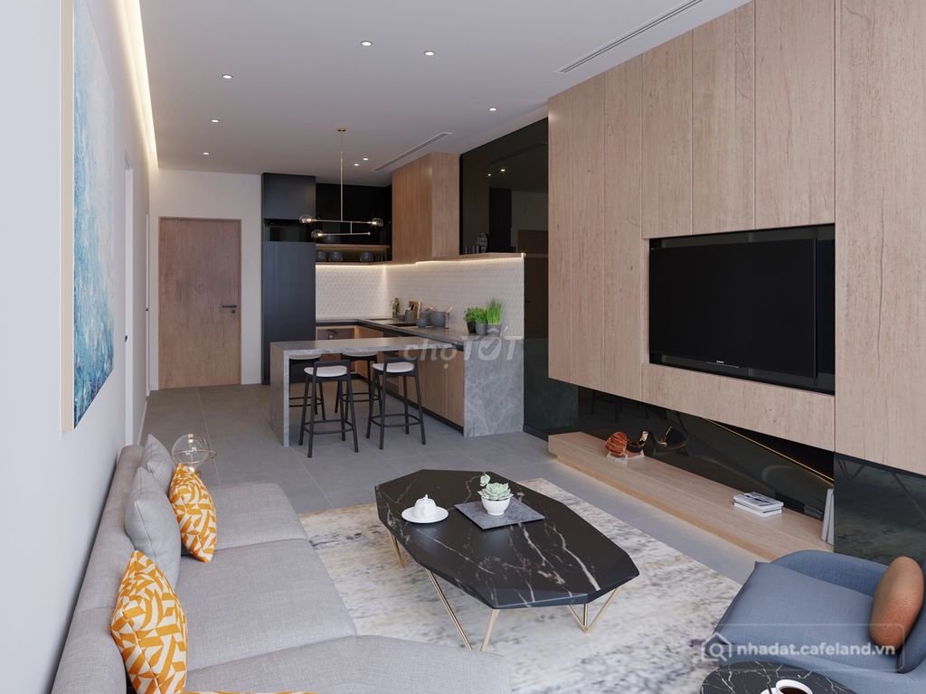 Bán căn hộ chung cư: Giá sốc chỉ 64 triệu/m2 - sở hữu ngay căn 1PN ngay cầu sông