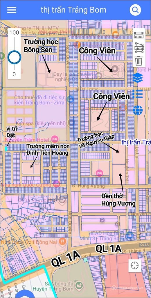 Bán đất thổ cư: Bán lô góc đẹp đường N5, Gold Hill, Trảng Bom