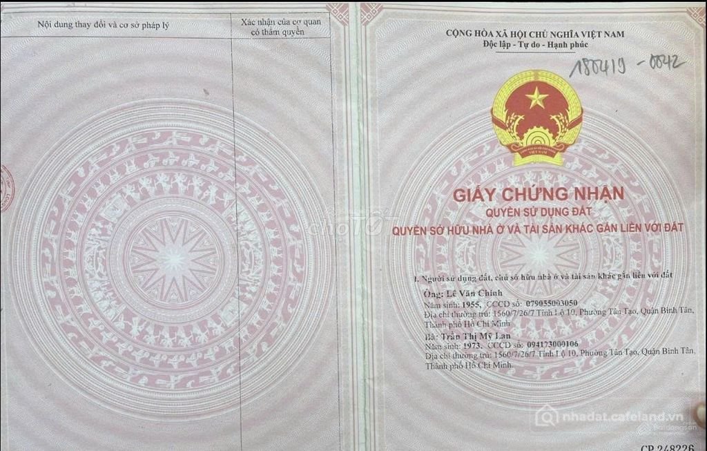 Bán đất thổ cư: Bán nền đẹp 4x20m, sổ đỏ chính chủ dự án Cát Tường Phú Thạnh, ĐH